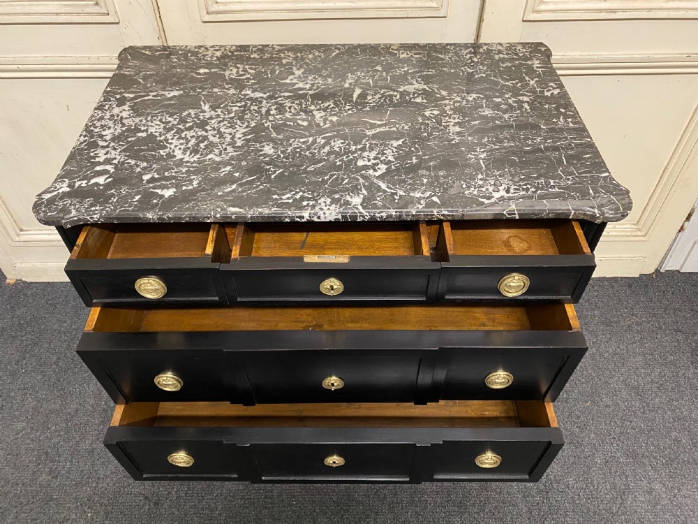 French Ebonised Empire Chest View IX
