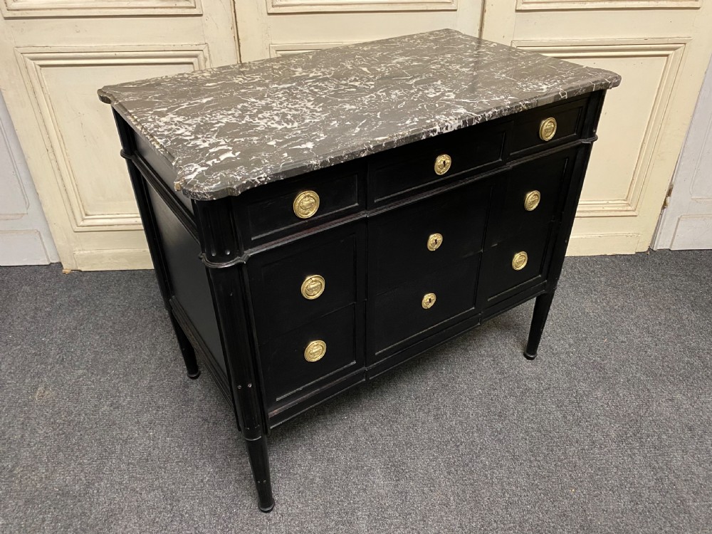 French Ebonised Empire Chest View XI