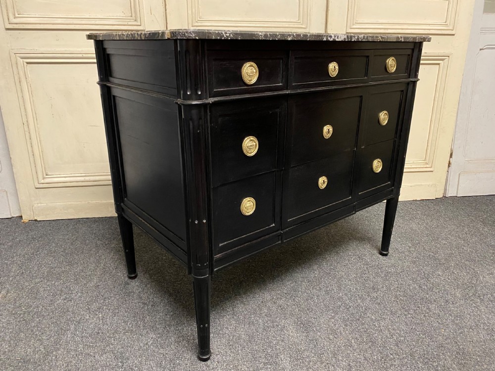 French Ebonised Empire Chest View XII