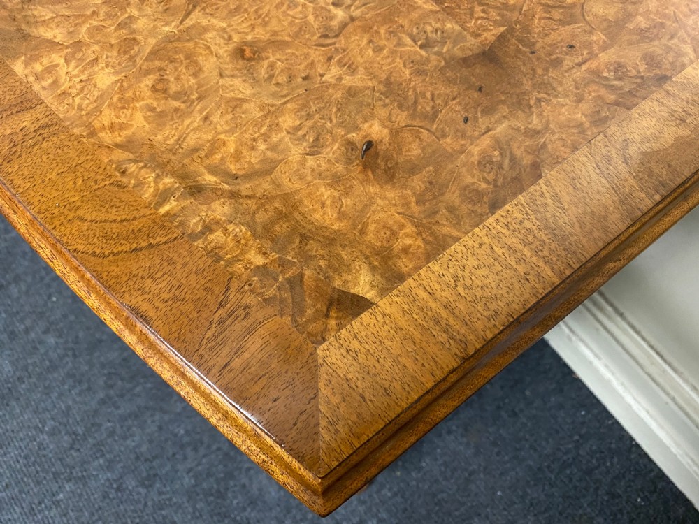 Burr Walnut Bow Front Chest of Drawers View VII