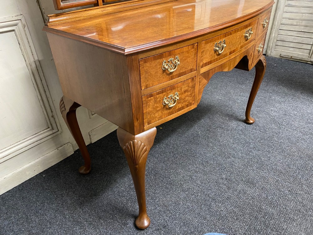 Burr Walnut Queen Anne Dressing Table View IX