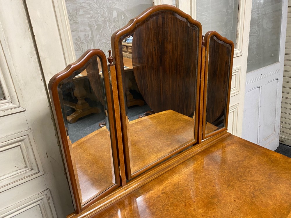 Burr Walnut Queen Anne Dressing Table View X