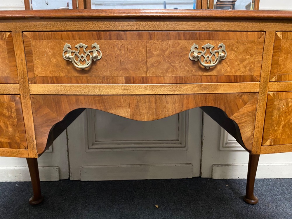 Burr Walnut Queen Anne Dressing Table View XIII
