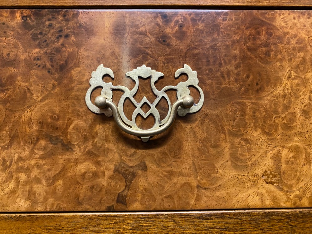 Burr Walnut 5 Drawer Chest View VII