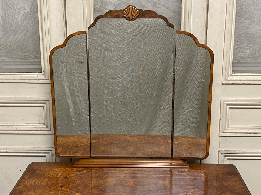 Queen Anne Burr Walnut Dressing Table View II