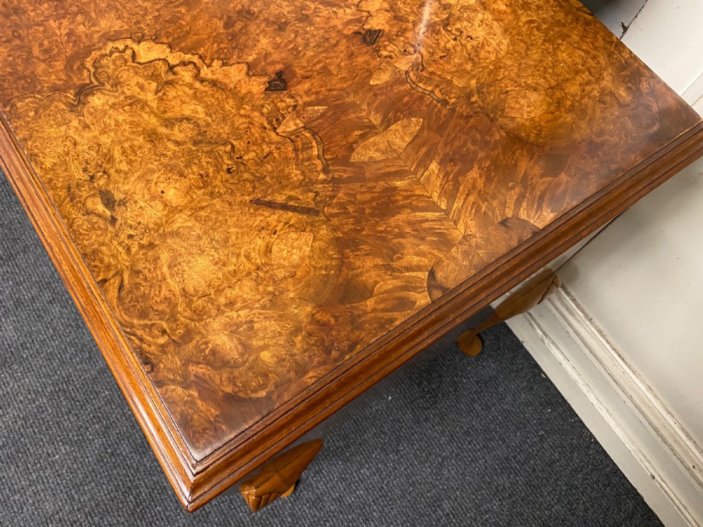 Queen Anne Burr Walnut Dressing Table View IX