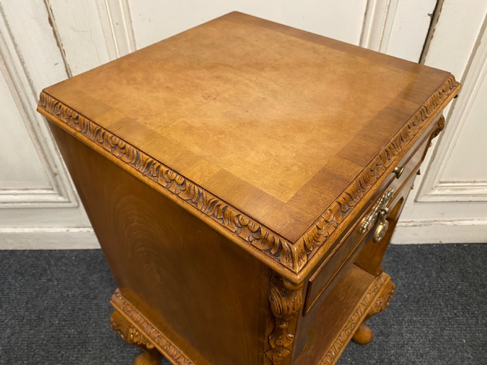 Pair Burr Walnut Bedside Cabinets View XVII
