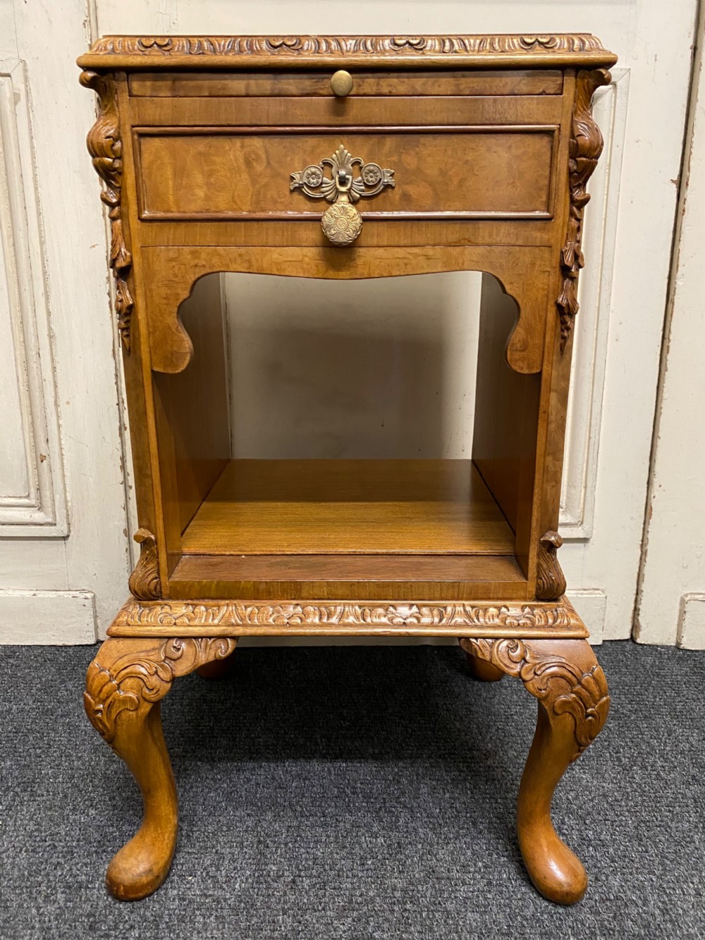Pair Burr Walnut Bedside Cabinets View XVIII