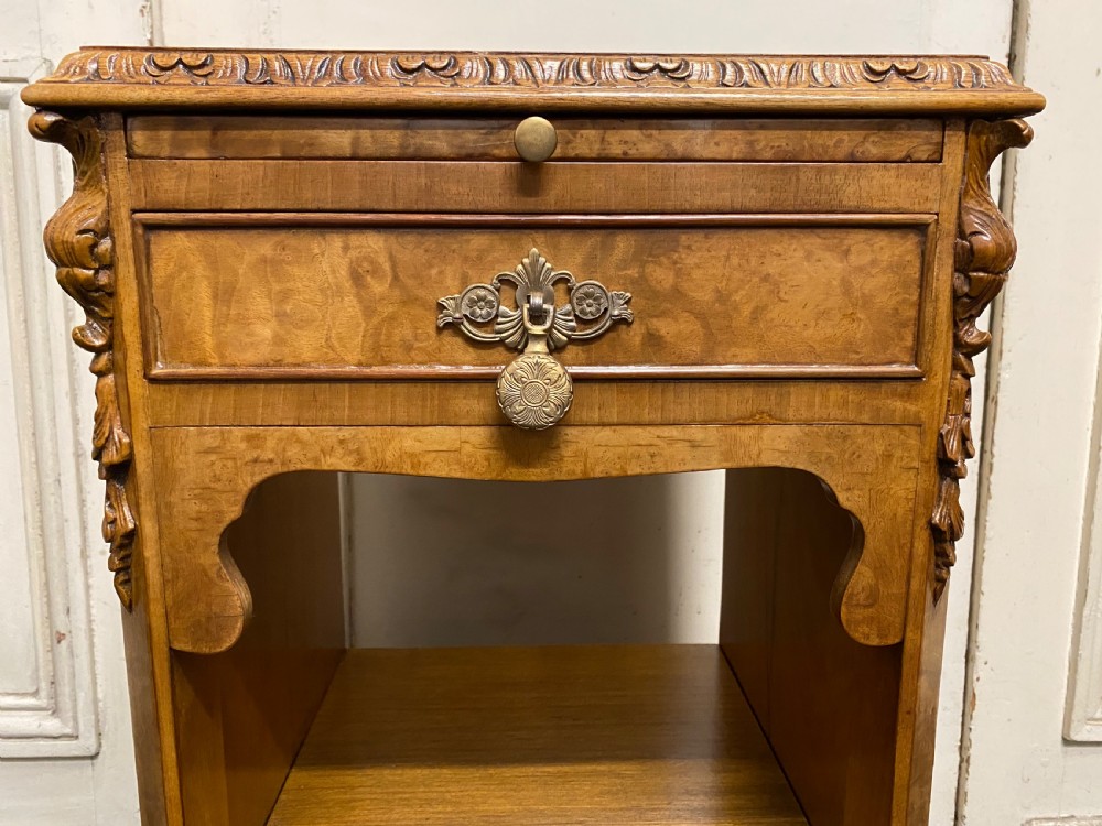 Pair Burr Walnut Bedside Cabinets View XIX