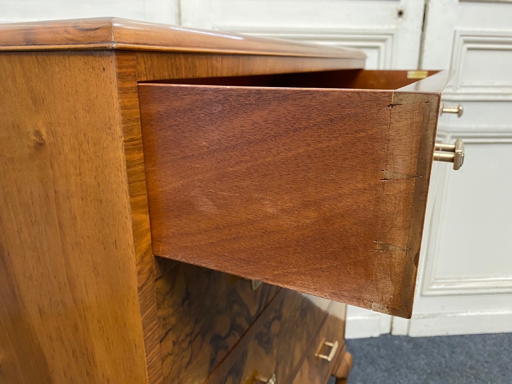 Quality Art Deco Burr Walnut Chest of Drawers View XII