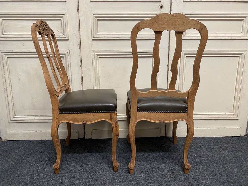 Set 6 French Oak Dining Chairs View III