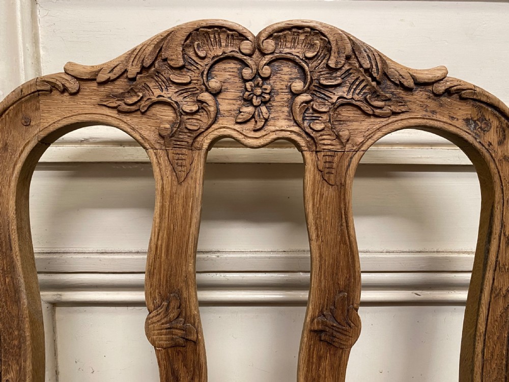 Set 6 French Oak Dining Chairs View VI