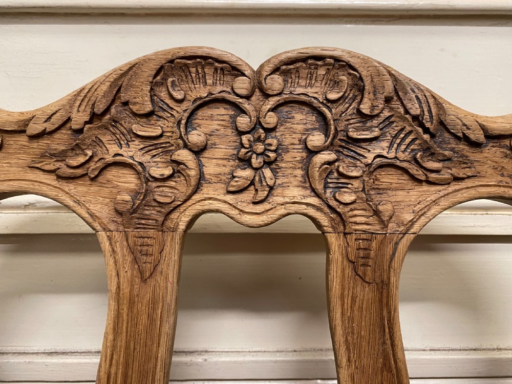 Set 6 French Oak Dining Chairs View VIII