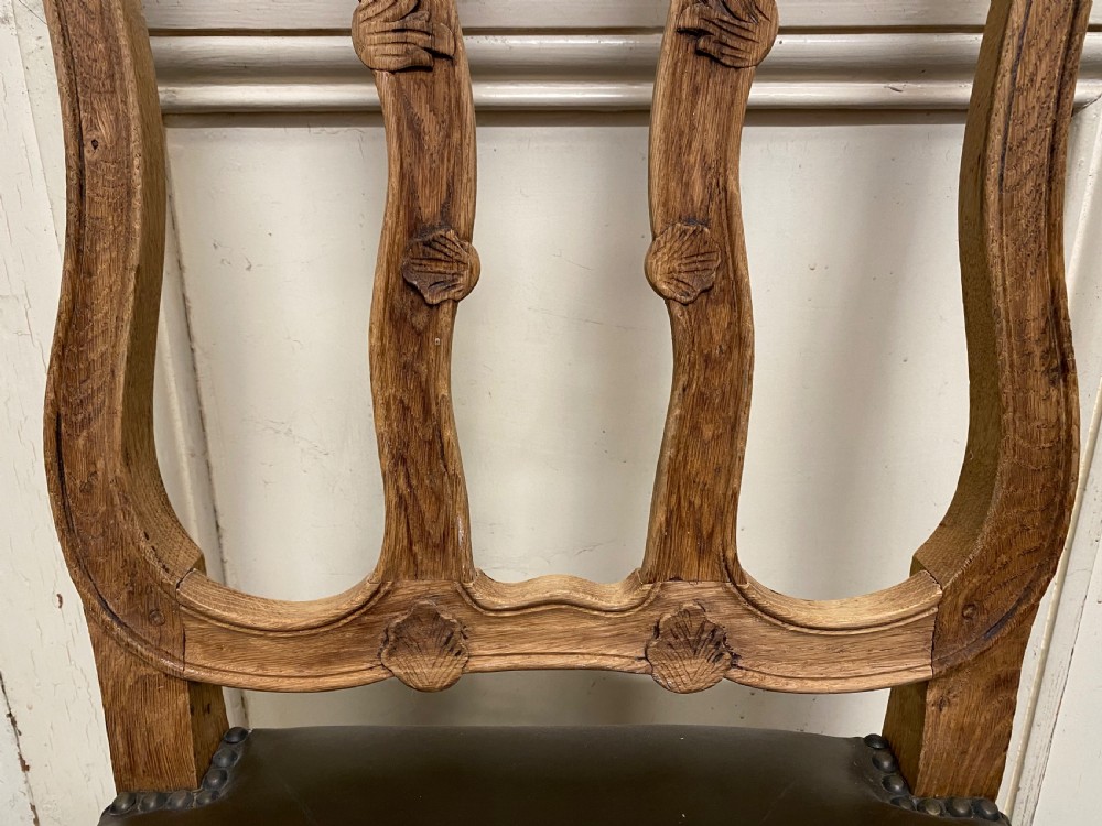 Set 6 French Oak Dining Chairs View IX