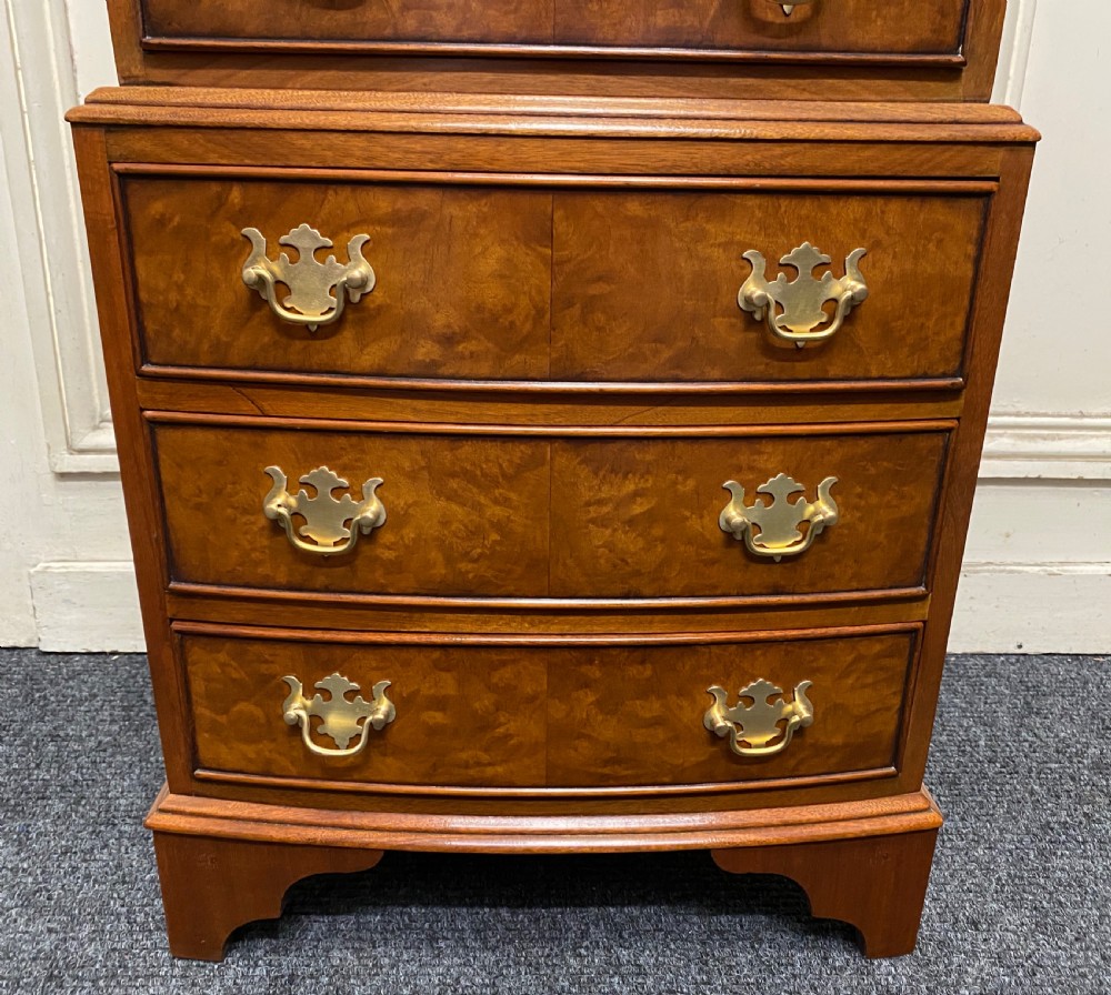 Pair Burr Walnut Bedside Chests View IX