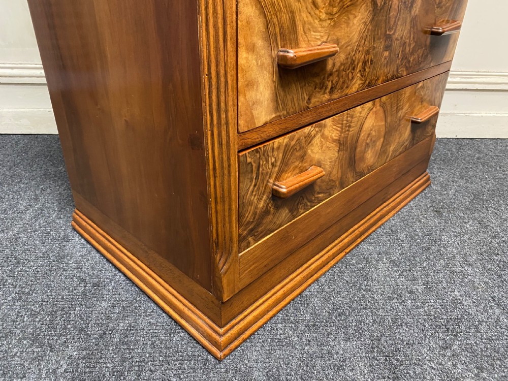 Burr Walnut Art Deco Chest of Drawers  View IX