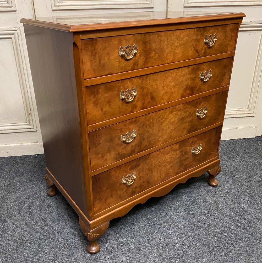 Pair Burr Walnut Chest of Drawers View XII