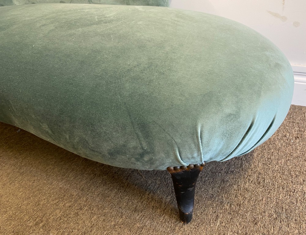 French Chaise Lounge Newly Upholstered  View III