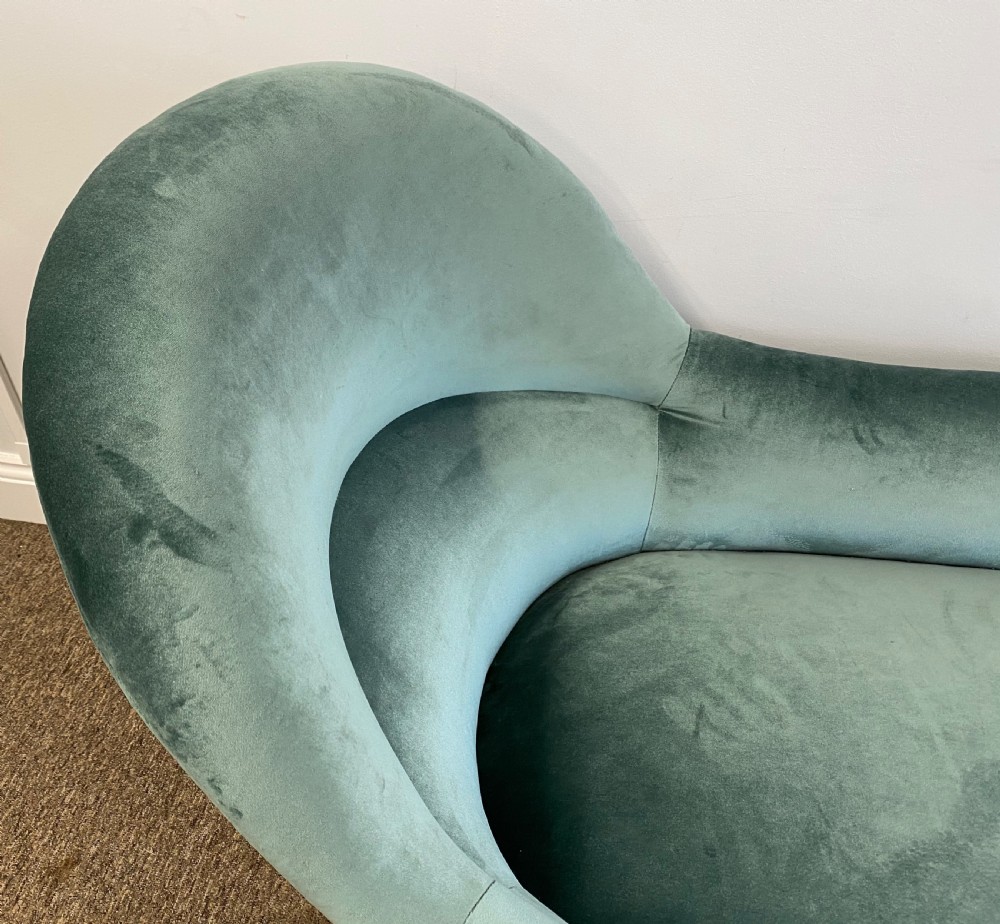 French Chaise Lounge Newly Upholstered  View IV