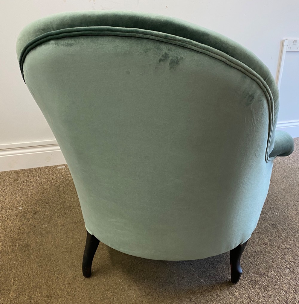 French Chaise Lounge Newly Upholstered  View VI