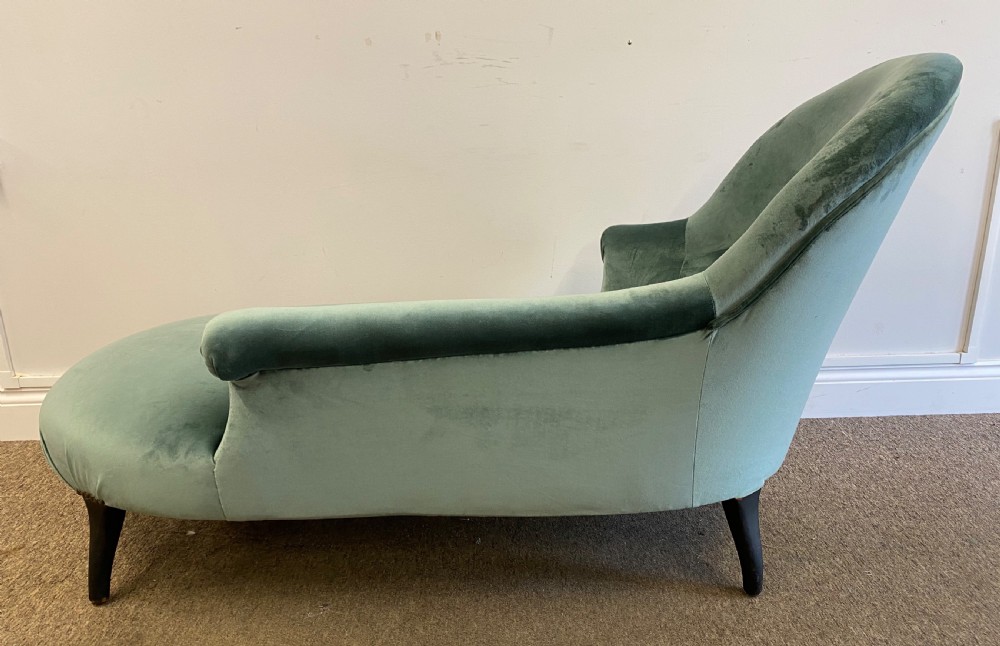 French Chaise Lounge Newly Upholstered  View VII