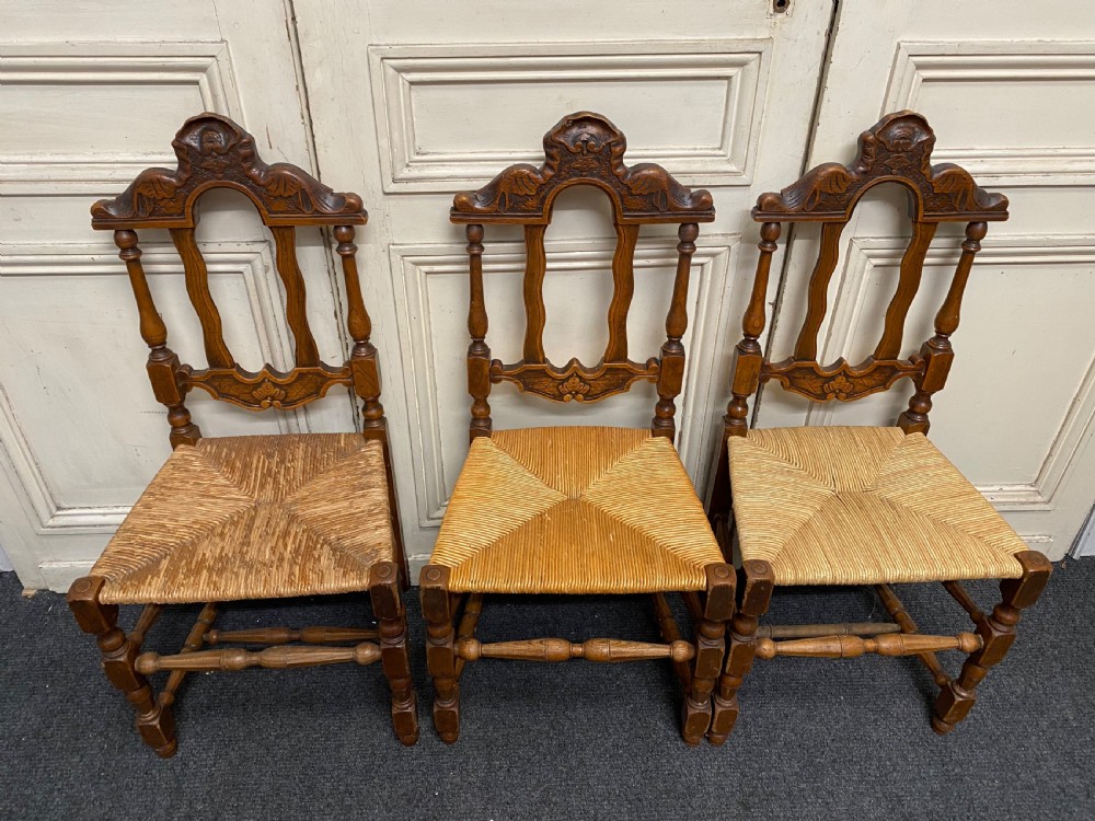 Set 8 French Farmhouse Dining Chairs View XI