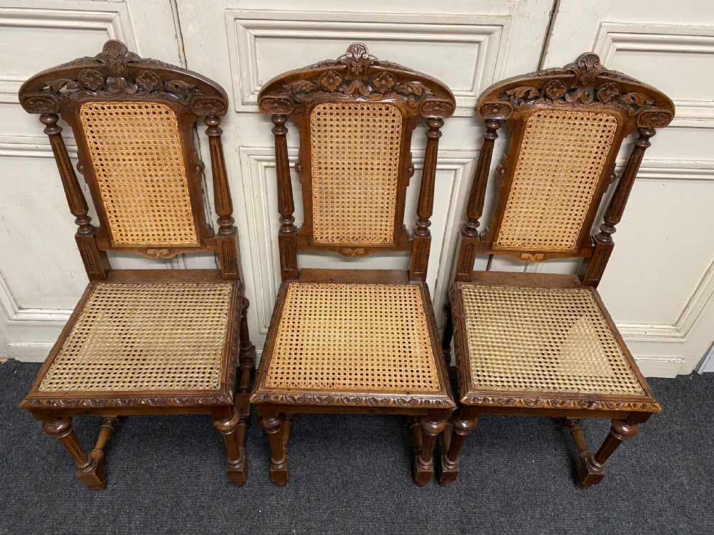 Set 6 French Oak Dining Chairs View VI