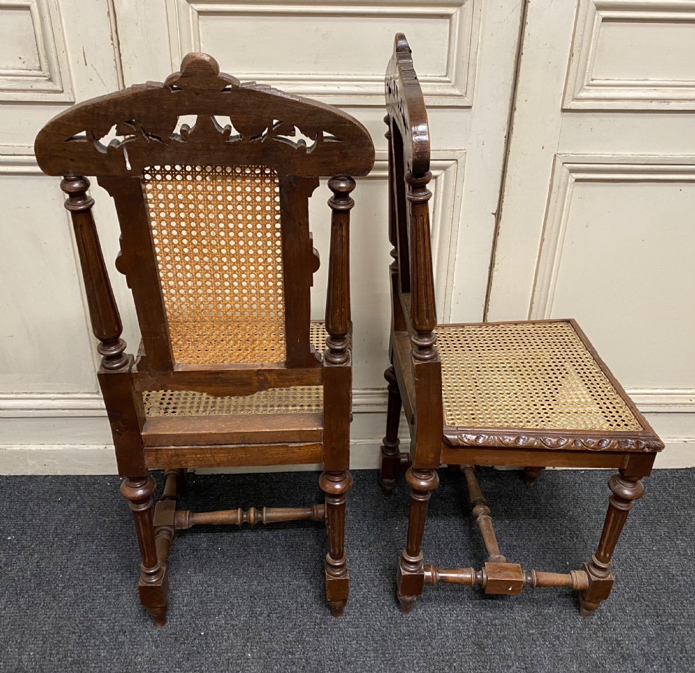 Set 6 French Oak Dining Chairs View VII