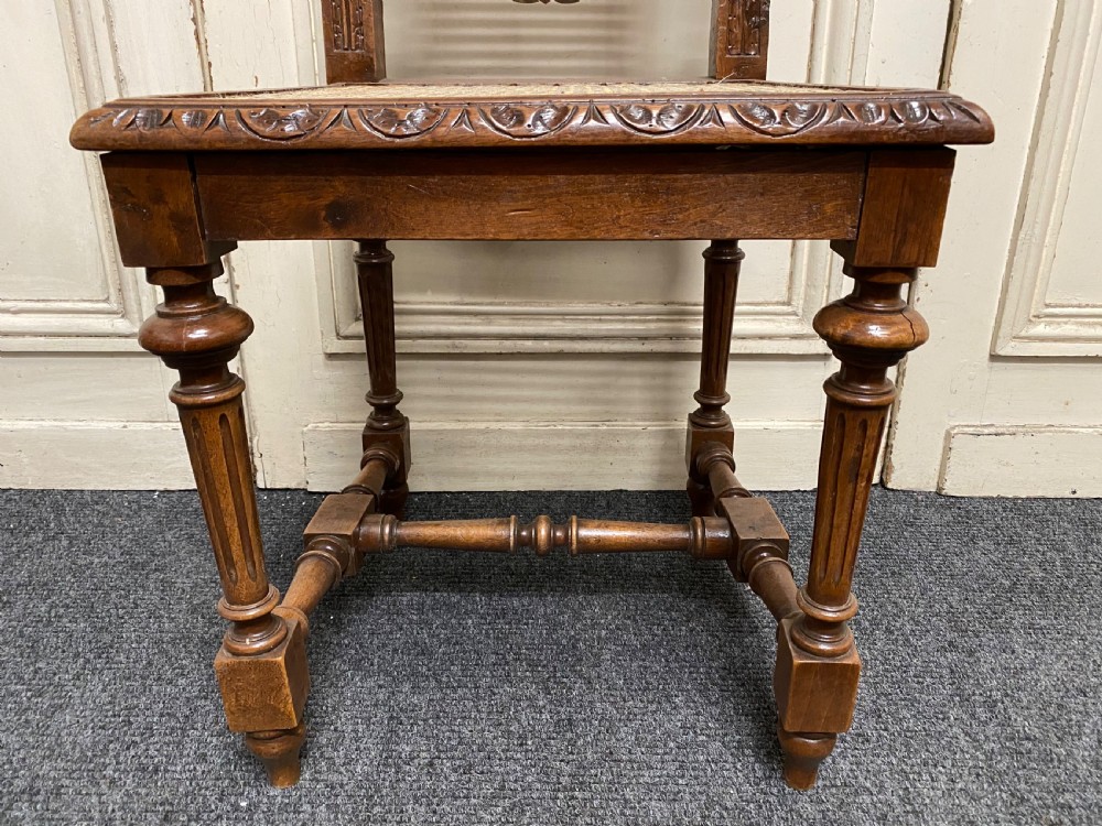 Set 6 French Oak Dining Chairs View VIII