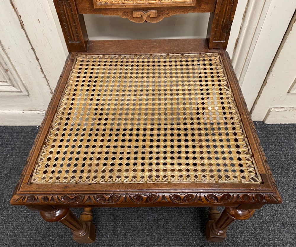 Set 6 French Oak Dining Chairs View IX