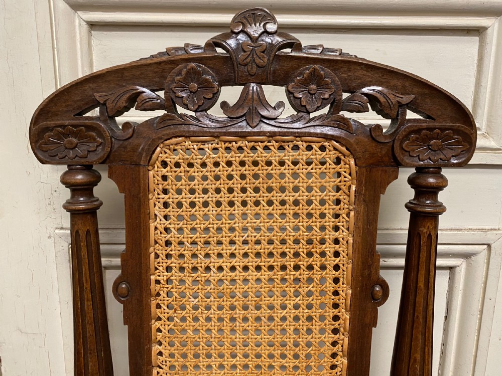 Set 6 French Oak Dining Chairs View XI