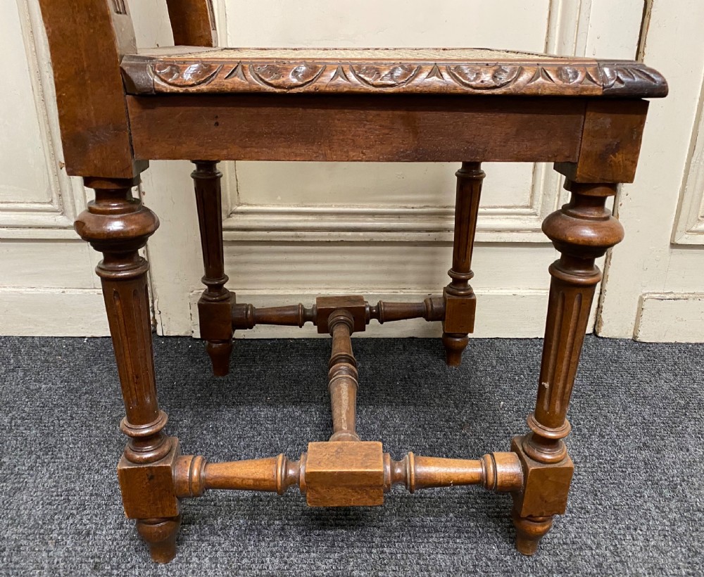 Set 6 French Oak Dining Chairs View XIX