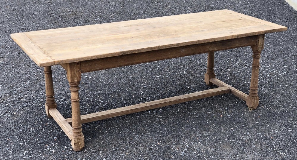 Bleached Oak Refectory Dining Table