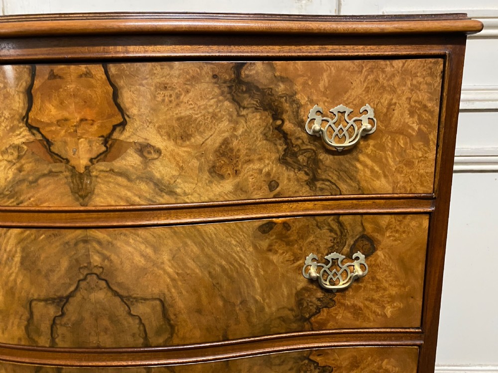 Burr Walnut 5 Drawer Chest View IV