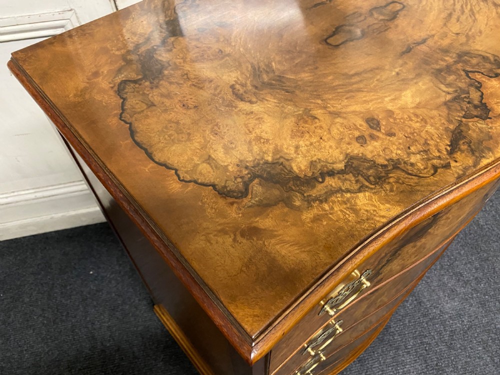 Burr Walnut 5 Drawer Chest View VIII