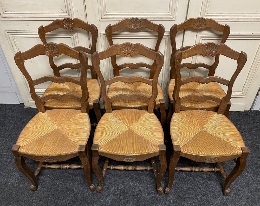 Set 6 French Dining Chairs View IV