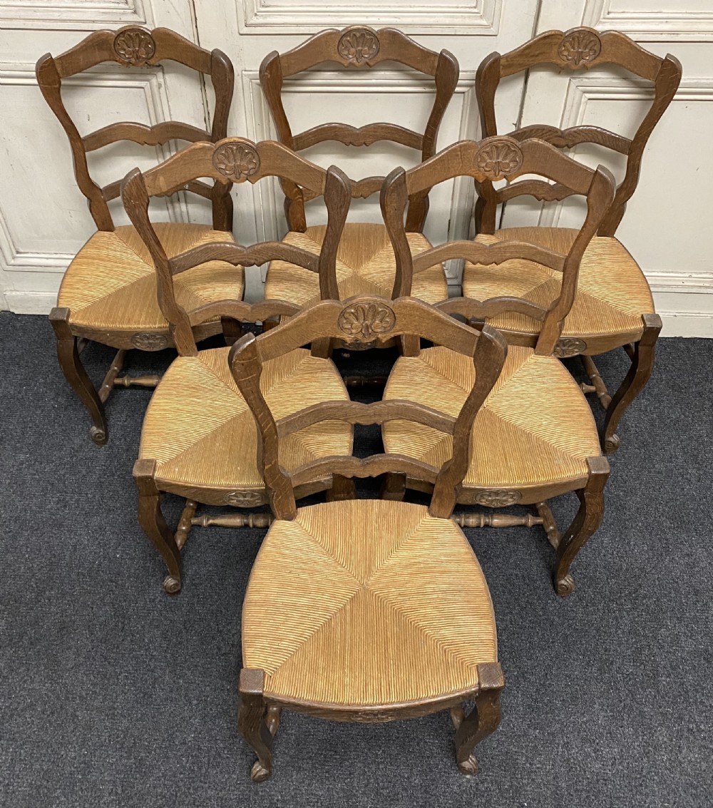Set 6 French Dining Chairs View VI