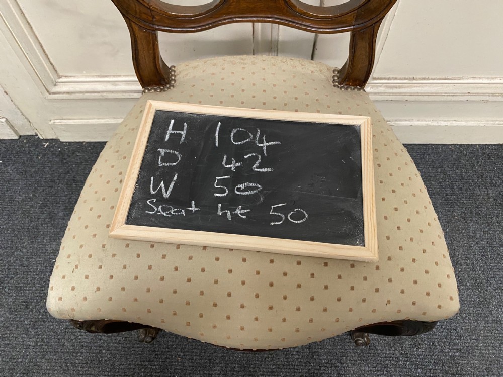 Set 4 French Walnut Dining Chairs View XII