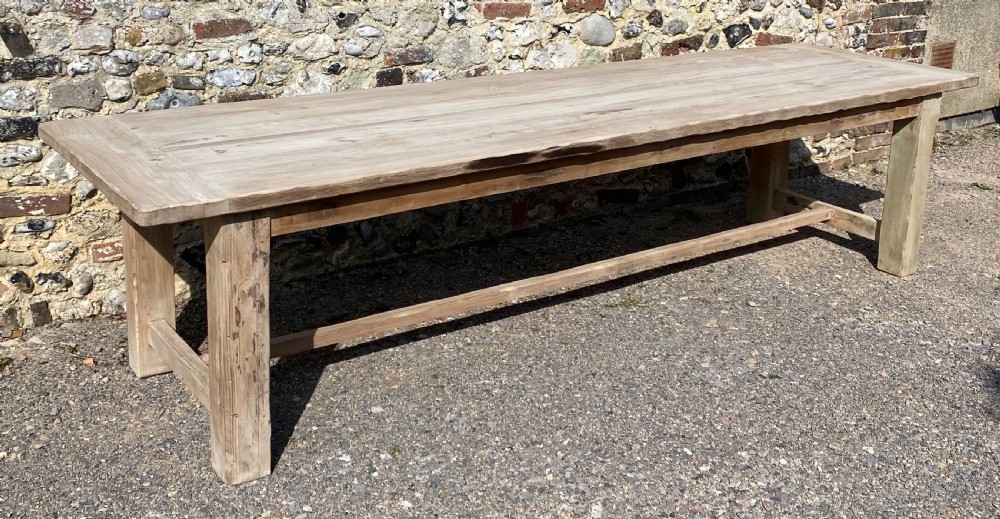Huge 3.30m Farmhouse Refectory Dining Table 