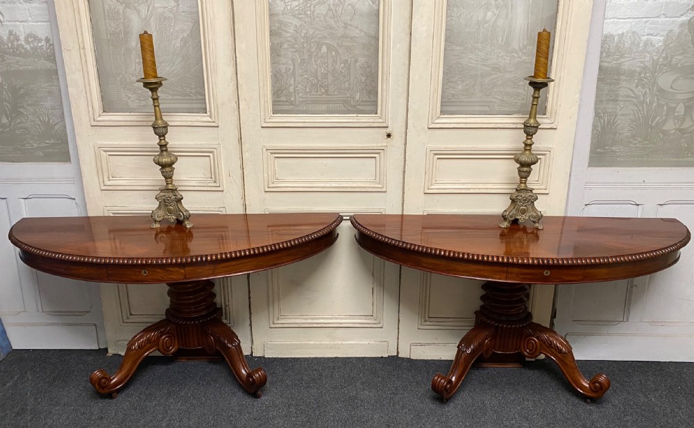 Pair William IV Console Tables View XV