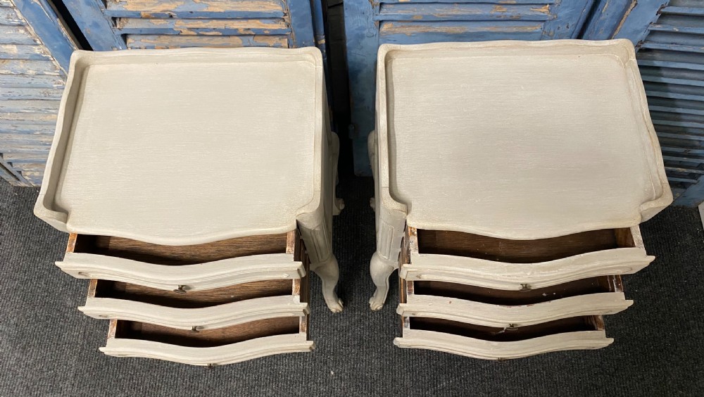 Pair French Bedside Drawers View VI