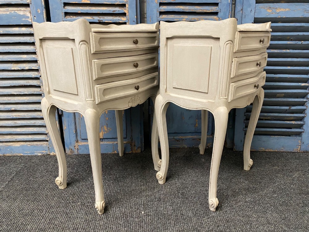 Pair French Bedside Drawers View VIII