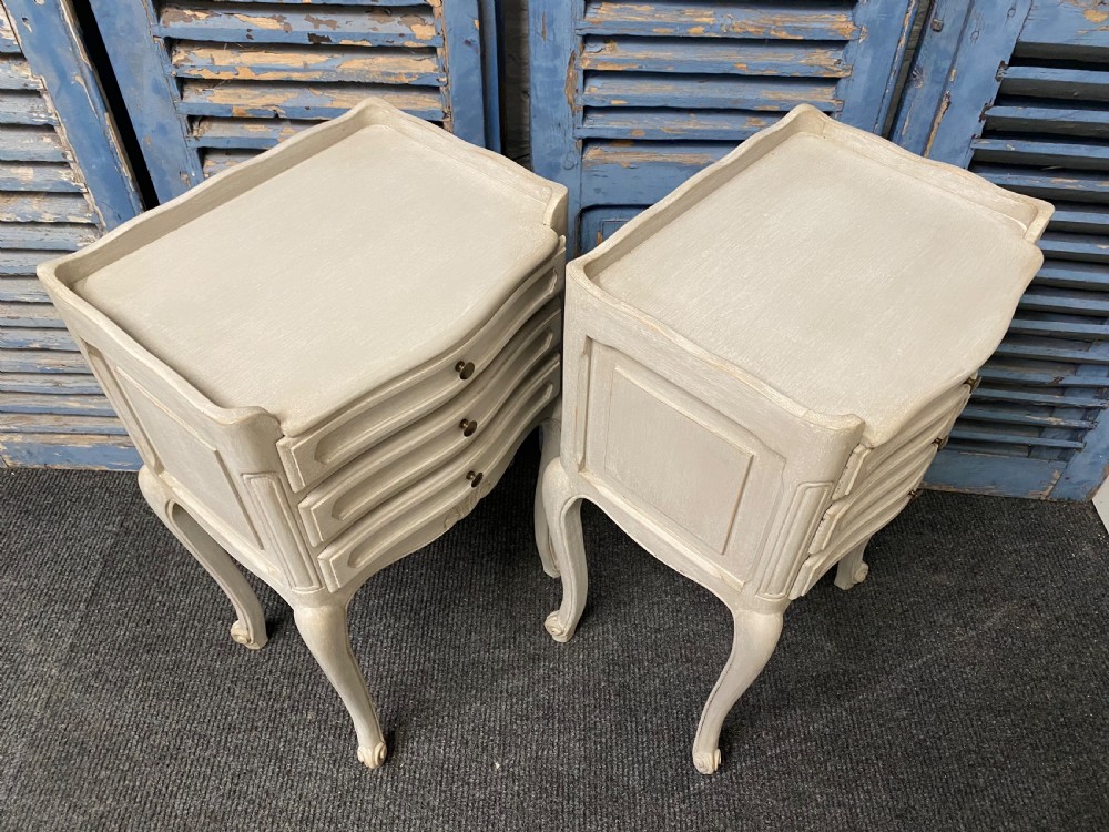 Pair French Bedside Drawers View IX