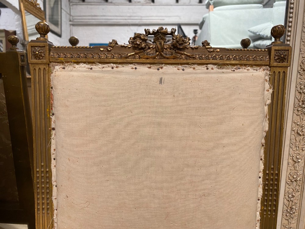 Pair French Gilt Wood Chairs View VI