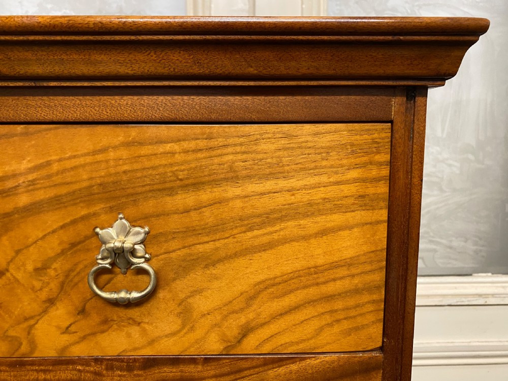 Burr Walnut Chest on Chest of Drawers View XI