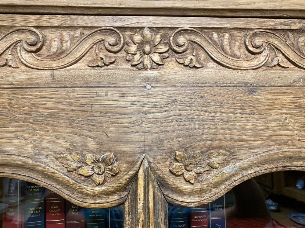 French Bleached Oak Bookcase View V