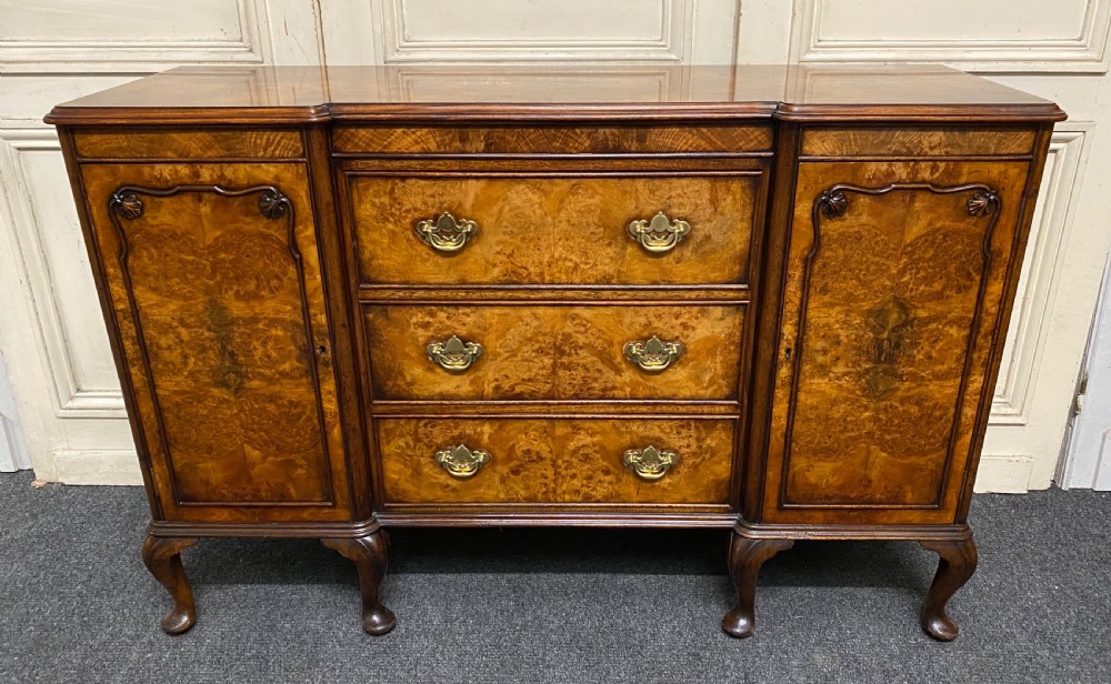 Small Burr Walnut Sideboard 