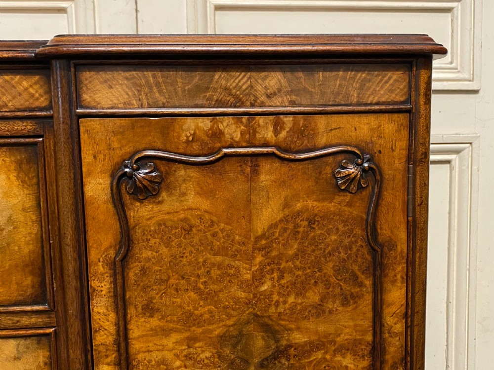 Small Burr Walnut Sideboard  View X