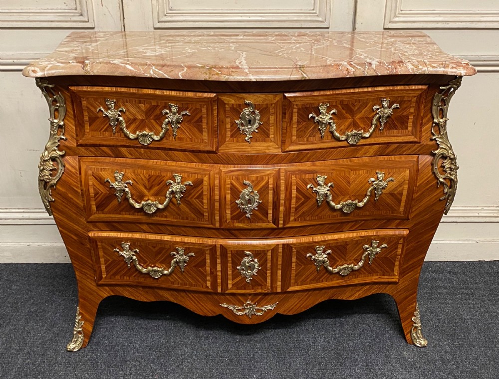 Very Fine French Bombe Commode Chest