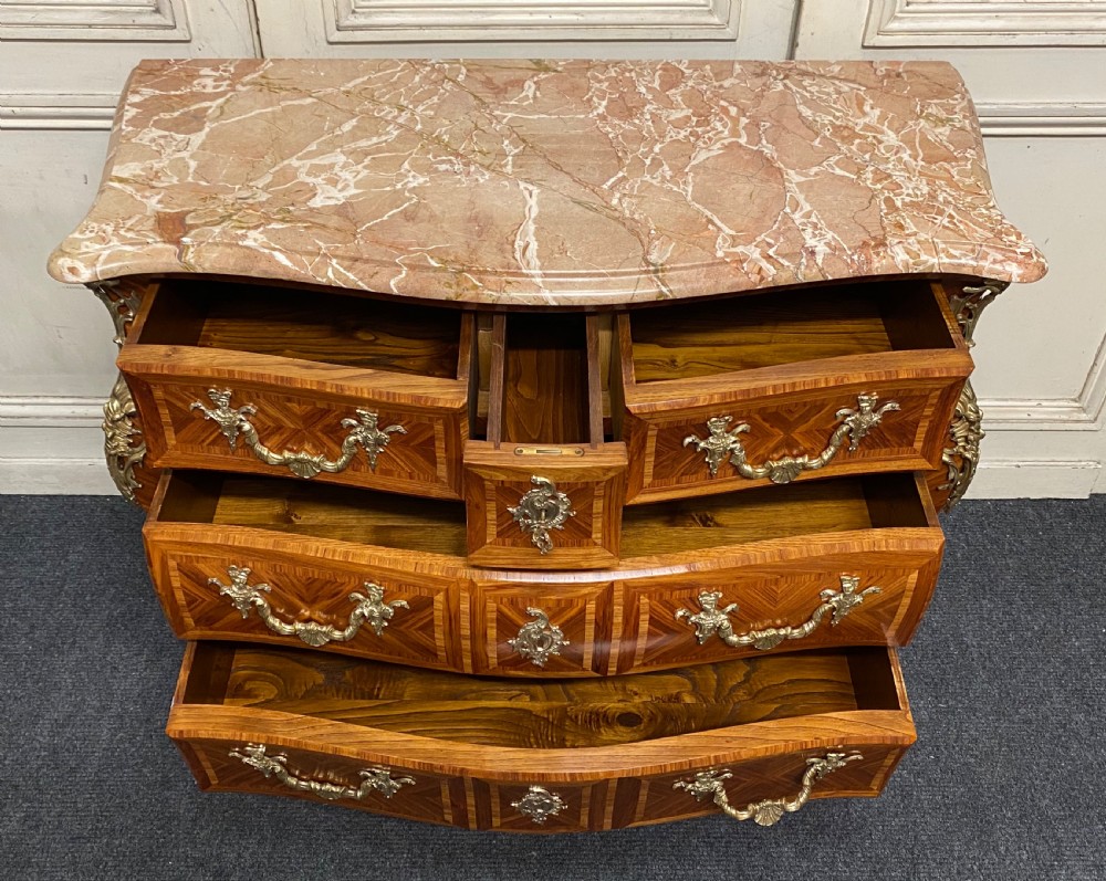 Very Fine French Bombe Commode Chest View II